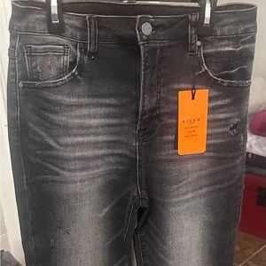 Risen black distressed jeans, size: 9/29, NWT